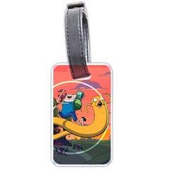 Finn And Jake Adventure Time Bmo Cartoon Luggage Tag (one Side) by Bedest