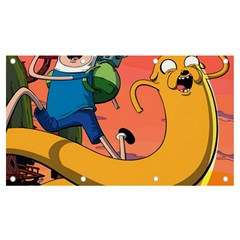 Finn And Jake Adventure Time Bmo Cartoon Banner And Sign 7  X 4  by Bedest