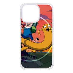 Finn And Jake Adventure Time Bmo Cartoon Iphone 13 Pro Tpu Uv Print Case by Bedest