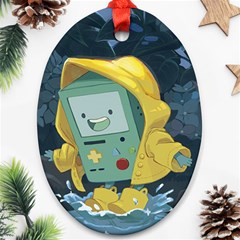 Cartoon Bmo Adventure Time Ornament (oval) by Bedest