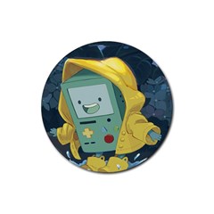 Cartoon Bmo Adventure Time Rubber Coaster (round) by Bedest