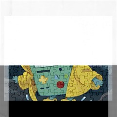 Cartoon Bmo Adventure Time Rectangular Jigsaw Puzzl by Bedest