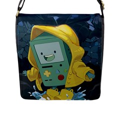 Cartoon Bmo Adventure Time Flap Closure Messenger Bag (l) by Bedest