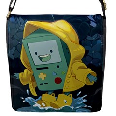 Cartoon Bmo Adventure Time Flap Closure Messenger Bag (s) by Bedest