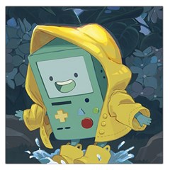 Cartoon Bmo Adventure Time Square Satin Scarf (36  X 36 ) by Bedest