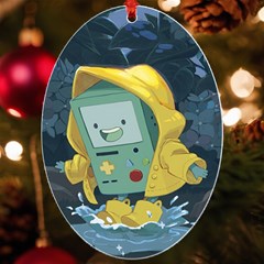 Cartoon Bmo Adventure Time Uv Print Acrylic Ornament Oval by Bedest