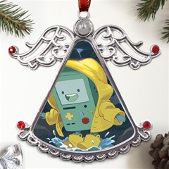 Cartoon Bmo Adventure Time Metal Angel With Crystal Ornament by Bedest