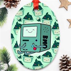 Adventure Time Bmo Ornament (oval) by Bedest