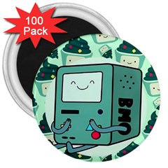 Adventure Time Bmo 3  Magnets (100 Pack) by Bedest