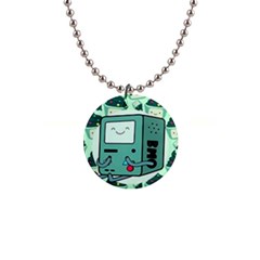 Adventure Time Bmo 1  Button Necklace