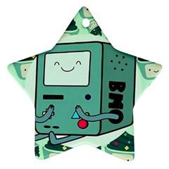 Adventure Time Bmo Star Ornament (two Sides)