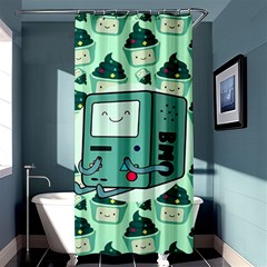 Adventure Time Bmo Shower Curtain 36  X 72  (stall)  by Bedest