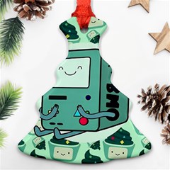 Adventure Time Bmo Christmas Tree Ornament (two Sides) by Bedest