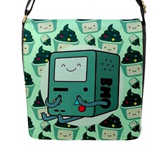 Adventure Time Bmo Flap Closure Messenger Bag (l) by Bedest