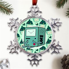 Adventure Time Bmo Metal Large Snowflake Ornament by Bedest