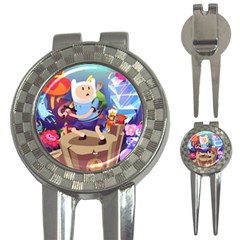 Cartoon Adventure Time Finn Princess Bubblegum Lumpy Space 3-in-1 Golf Divots by Bedest