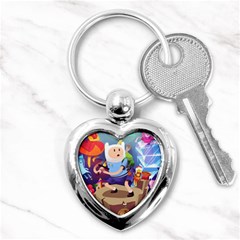 Cartoon Adventure Time Finn Princess Bubblegum Lumpy Space Key Chain (heart) by Bedest