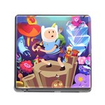 Cartoon Adventure Time Finn Princess Bubblegum Lumpy Space Memory Card Reader (Square 5 Slot) Front