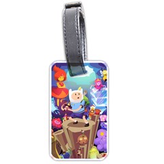 Cartoon Adventure Time Finn Princess Bubblegum Lumpy Space Luggage Tag (one Side) by Bedest