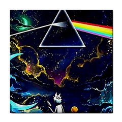 Trippy Kit Rick And Morty Galaxy Pink Floyd Tile Coaster by Bedest