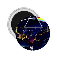 Trippy Kit Rick And Morty Galaxy Pink Floyd 2 25  Magnets by Bedest