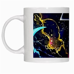 Trippy Kit Rick And Morty Galaxy Pink Floyd White Mug by Bedest