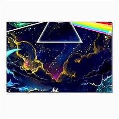 Trippy Kit Rick And Morty Galaxy Pink Floyd Postcard 4 x 6  (pkg Of 10) by Bedest