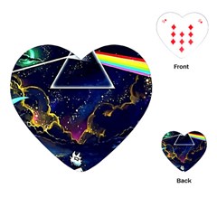 Trippy Kit Rick And Morty Galaxy Pink Floyd Playing Cards Single Design (heart) by Bedest