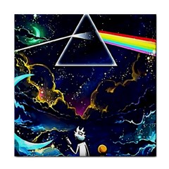 Trippy Kit Rick And Morty Galaxy Pink Floyd Face Towel by Bedest