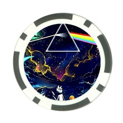 Trippy Kit Rick And Morty Galaxy Pink Floyd Poker Chip Card Guard (10 Pack) by Bedest