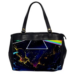 Trippy Kit Rick And Morty Galaxy Pink Floyd Oversize Office Handbag by Bedest