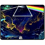 Trippy Kit Rick And Morty Galaxy Pink Floyd Fleece Blanket (Medium) 60 x50  Blanket Front