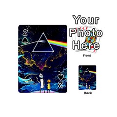 Trippy Kit Rick And Morty Galaxy Pink Floyd Playing Cards 54 Designs (mini) by Bedest