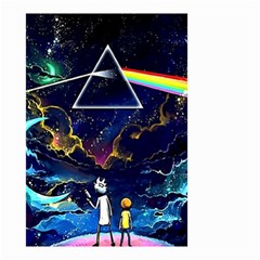 Trippy Kit Rick And Morty Galaxy Pink Floyd Small Garden Flag (two Sides) by Bedest