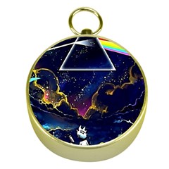 Trippy Kit Rick And Morty Galaxy Pink Floyd Gold Compasses by Bedest