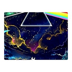 Trippy Kit Rick And Morty Galaxy Pink Floyd Two Sides Premium Plush Fleece Blanket (mini) by Bedest