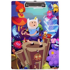 Cartoon Adventure Time Finn Princess Bubblegum Lumpy Space A4 Acrylic Clipboard by Bedest