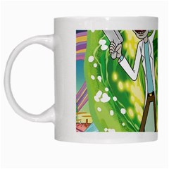 Rick And Morty Adventure Time Cartoon White Mug by Bedest