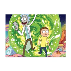 Rick And Morty Adventure Time Cartoon Sticker A4 (10 Pack) by Bedest