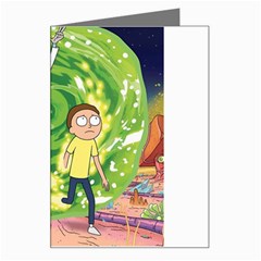 Rick And Morty Adventure Time Cartoon Greeting Card by Bedest