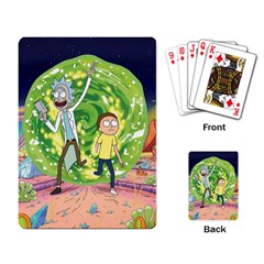 Rick And Morty Adventure Time Cartoon Playing Cards Single Design (rectangle) by Bedest