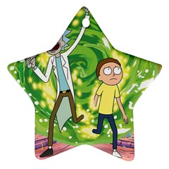 Rick And Morty Adventure Time Cartoon Star Ornament (two Sides) by Bedest