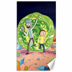 Rick And Morty Adventure Time Cartoon Canvas 40  X 72  by Bedest