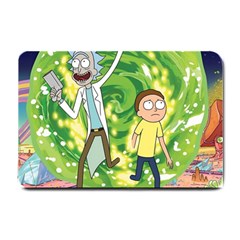 Rick And Morty Adventure Time Cartoon Small Doormat by Bedest