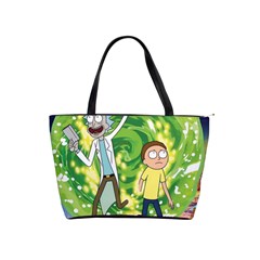 Rick And Morty Adventure Time Cartoon Classic Shoulder Handbag by Bedest