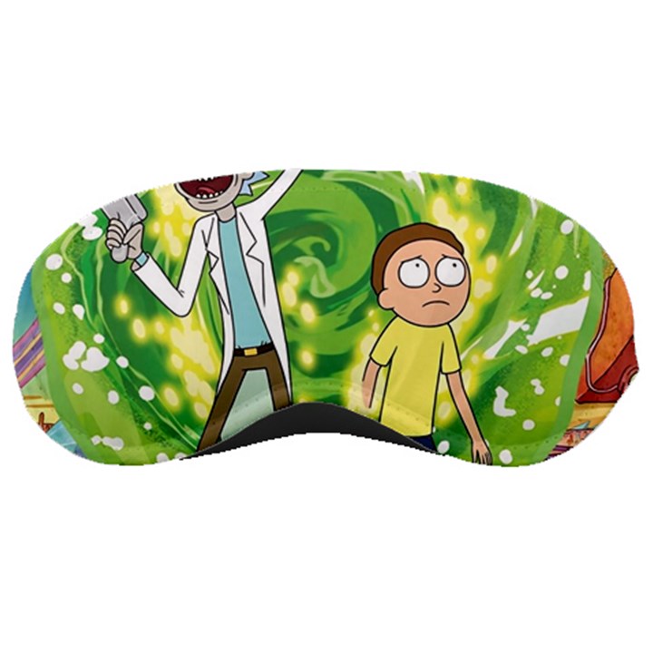 Rick And Morty Adventure Time Cartoon Sleep Mask