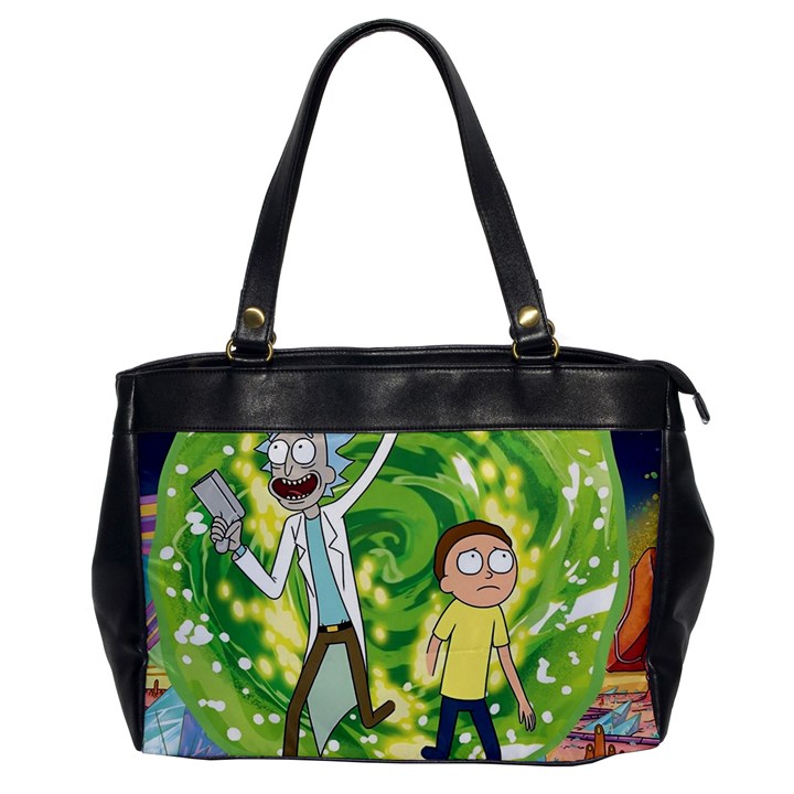 Rick And Morty Adventure Time Cartoon Oversize Office Handbag