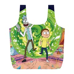 Rick And Morty Adventure Time Cartoon Full Print Recycle Bag (l) by Bedest