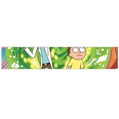 Rick And Morty Adventure Time Cartoon Large Premium Plush Fleece Scarf 