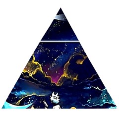 Trippy Kit Rick And Morty Galaxy Pink Floyd Wooden Puzzle Triangle by Bedest